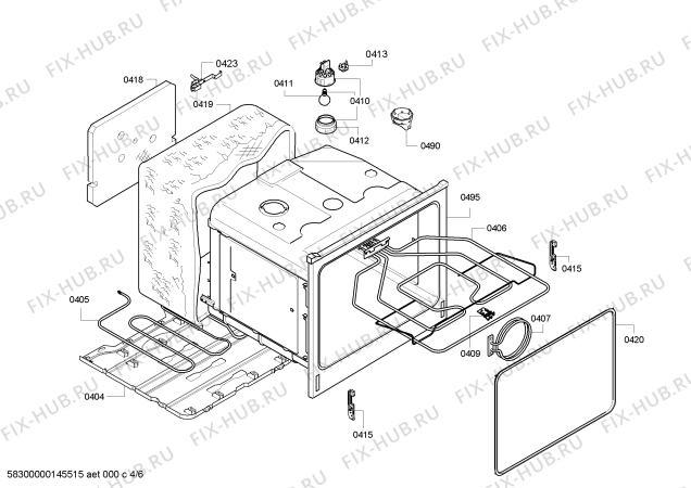 Схема №3 E15I42N0 с изображением Часы для плиты (духовки) Bosch 00658177