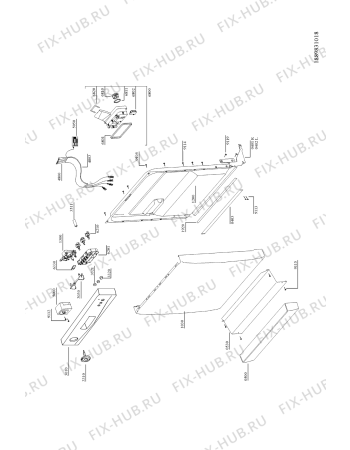 Схема №1 ADP 252 WH с изображением Модуль (плата) управления для посудомойки Whirlpool 481232058128