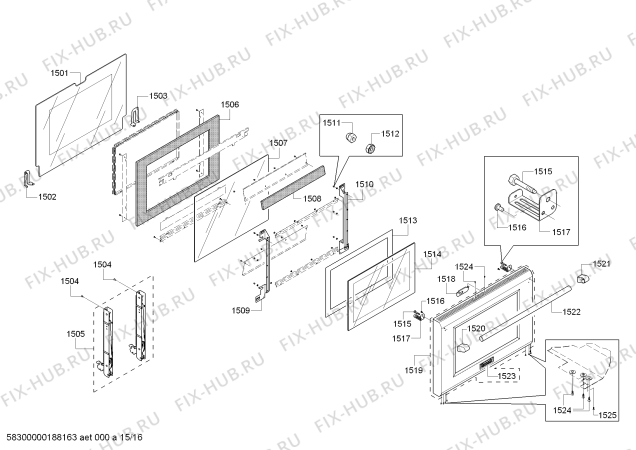 Схема №5 PRD486NLGU Thermador с изображением Скоба для плиты (духовки) Bosch 00623993