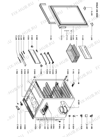Схема №1 403.620 с изображением Блок питания для холодильной камеры Whirlpool 481927718211