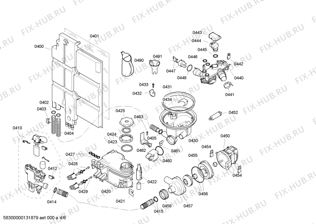 Схема №4 SGI45M75EU с изображением Передняя панель для посудомойки Bosch 00662381