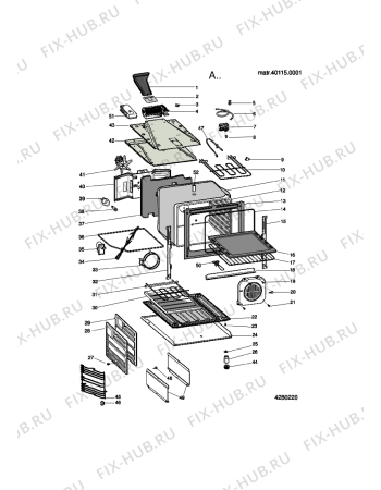 Схема №1 ACMK 6333/WH с изображением Крышечка для плиты (духовки) Whirlpool 482000031862