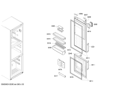 Схема №3 KGF39P71 с изображением Дверь для холодильника Bosch 00247462
