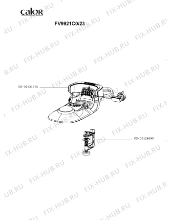Схема №1 FV9921C0/23 с изображением Рукоятка для электроутюга Calor CS-00131658
