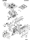 Схема №1 KP648MSBXD (F029294) с изображением Руководство для плиты (духовки) Indesit C00096736