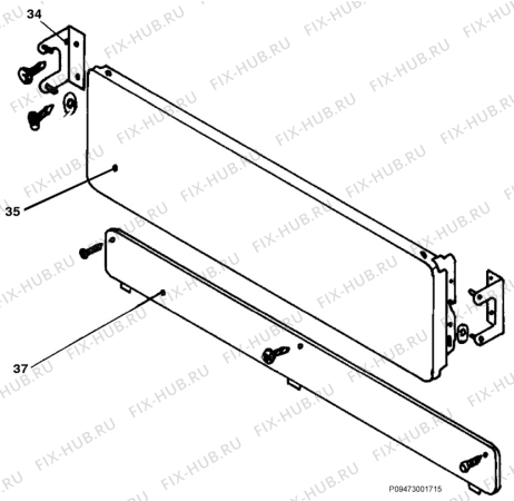 Взрыв-схема плиты (духовки) Zanussi ZC5500G - Схема узла Section 2