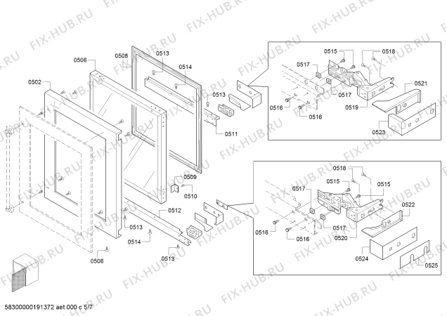 Схема №2 T24UW820LS с изображением Шина для плиты (духовки) Bosch 12011226