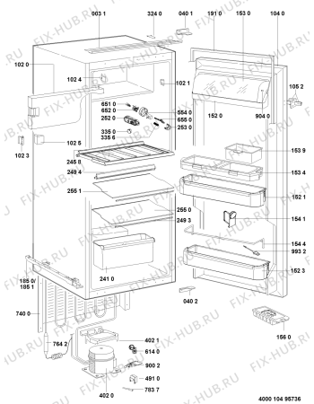 Схема №1 ARG 737/A+/6 с изображением Другое для холодильной камеры Whirlpool 481010464952