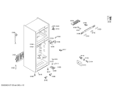 Схема №1 KDN40A73NE с изображением Дверь морозильной камеры для холодильной камеры Bosch 00682605
