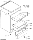 Схема №1 S71701TSX0 с изображением Полка для холодильной камеры Aeg 4055328241