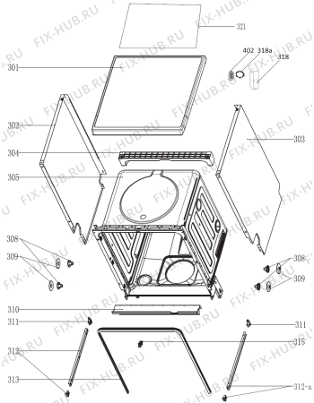 Взрыв-схема посудомоечной машины Gorenje GS62214W-1 (430062, GORENJE#7) - Схема узла 03