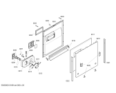 Схема №3 SE64M360EU с изображением Декоративная рамка для посудомоечной машины Siemens 00662255