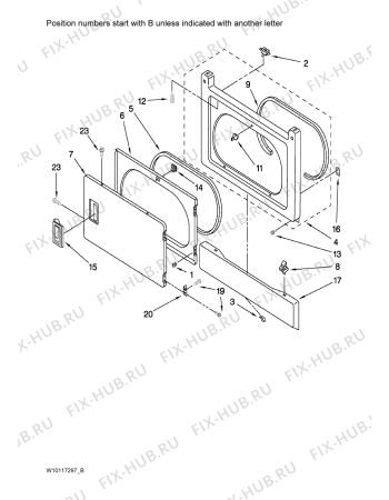 Схема №3 YLTE6234DQ6 с изображением Проводка для стиралки Whirlpool 480113100406