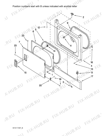 Схема №3 AWM 908 с изображением Шланг для стиралки Whirlpool 481953028966