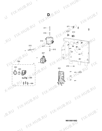 Схема №4 STH 7605 с изображением Ось для плиты (духовки) Whirlpool 480121102996