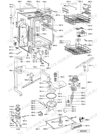 Схема №1 ADG 6550/1 IX с изображением Панель для посудомоечной машины Whirlpool 481245372397