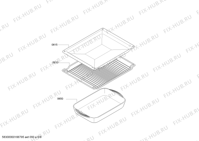 Взрыв-схема плиты (духовки) Neff C67P70N3S - Схема узла 06