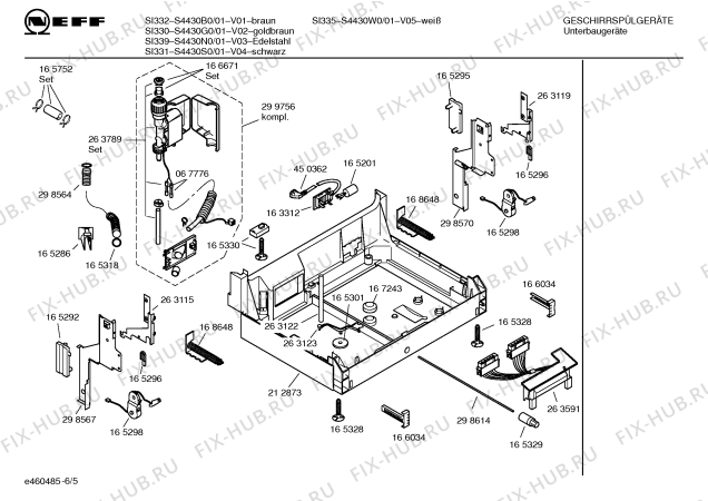 Схема №3 S4430N0 SI339 с изображением Переключатель для посудомоечной машины Bosch 00168679