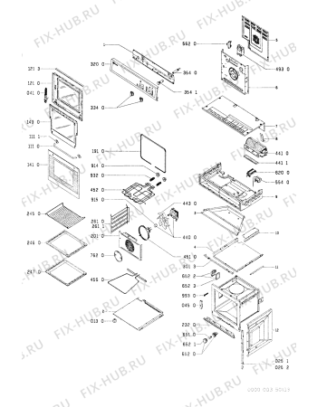 Схема №1 BMZ 3000 WS с изображением Панель для плиты (духовки) Whirlpool 481945349993