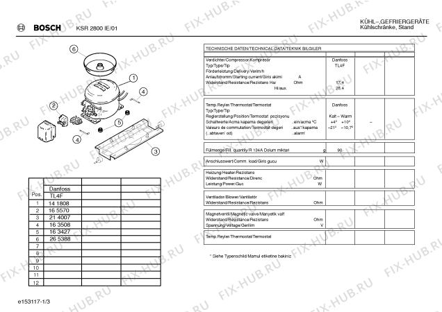 Взрыв-схема холодильника Bosch KSR2800IE - Схема узла 03