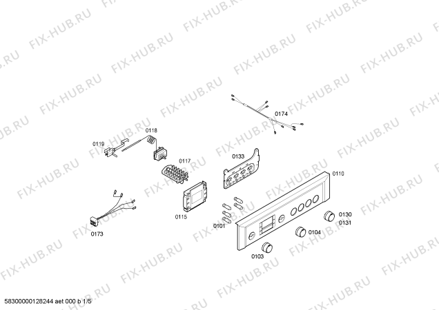 Схема №1 3HF506XP Horno balay poliv.inox. multifuncion с изображением Внешняя дверь для плиты (духовки) Bosch 00477790