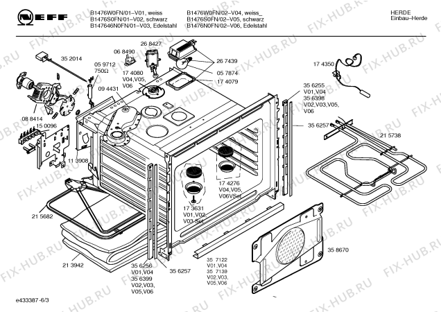 Схема №2 B1476S0FN с изображением Инструкция по эксплуатации для электропечи Bosch 00527295