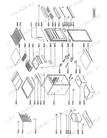 Схема №1 RF 1160/G с изображением Фиксатор для холодильника Whirlpool 481940449643