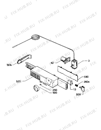 Взрыв-схема холодильника Zanussi ZFC23/6D - Схема узла Electrical equipment