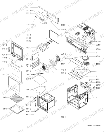 Схема №1 AKP 640/01 IX с изображением Обшивка для электропечи Whirlpool 481245248738