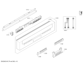 Схема №3 S41N53N2EU с изображением Передняя панель для посудомойки Bosch 00743624