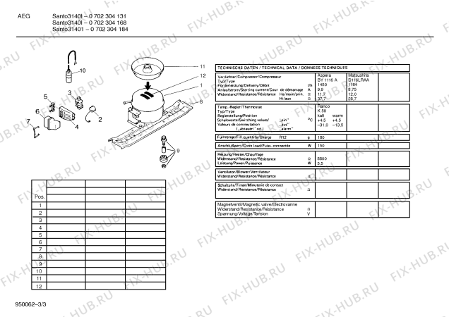 Схема №2 KI4AE11 3140I с изображением Плата для холодильника Bosch 00271297