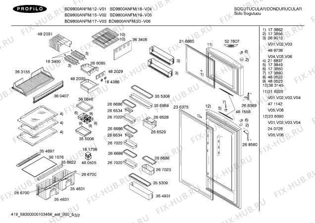 Схема №1 BD9300NFHG EuroLux с изображением Контейнер для холодильной камеры Bosch 00355959