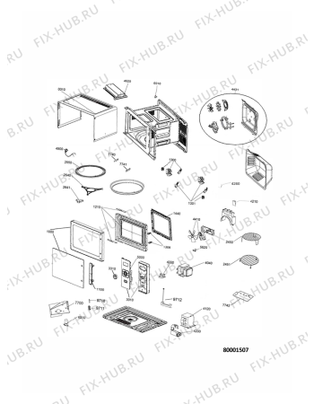 Схема №1 MWH2524B (F096573) с изображением Дверь для микроволновки Indesit C00480664