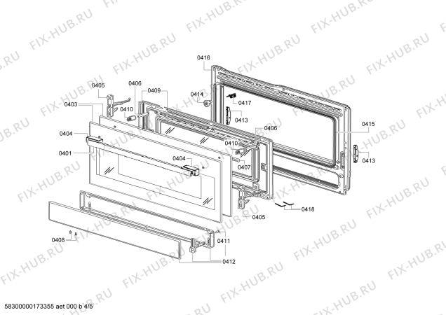 Схема №1 HSG737356Z с изображением Панель управления для плиты (духовки) Bosch 00770515