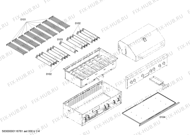 Схема №2 CGB30CZLP с изображением Распределитель для плиты (духовки) Bosch 00487535