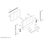 Схема №3 HBN301W1S с изображением Фронтальное стекло для плиты (духовки) Bosch 00711706