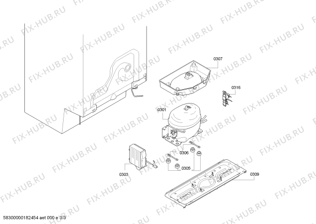 Схема №1 KI1212F30 с изображением Уплотнитель двери для холодильной камеры Bosch 00689337