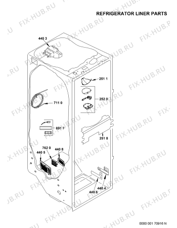 Схема №4 KRSC 9010/I с изображением Ящик (корзина) для холодильной камеры Whirlpool 481241829983