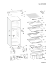 Схема №1 ENTM182A0VW (F084345) с изображением Дверь для холодильной камеры Indesit C00305649
