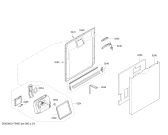 Схема №2 SMS40D12RU Silence с изображением Панель управления для посудомойки Bosch 00742770