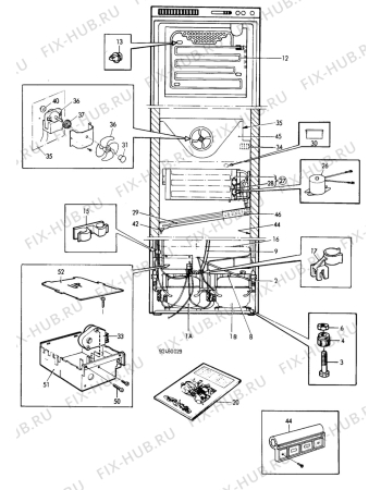 Взрыв-схема холодильника Electrolux KGK3100 - Схема узла C10 Cold, users manual