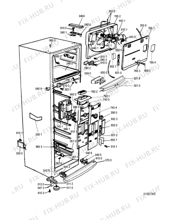 Схема №3 ARC 4020 UK с изображением Рефлектор для холодильной камеры Whirlpool 481245310096