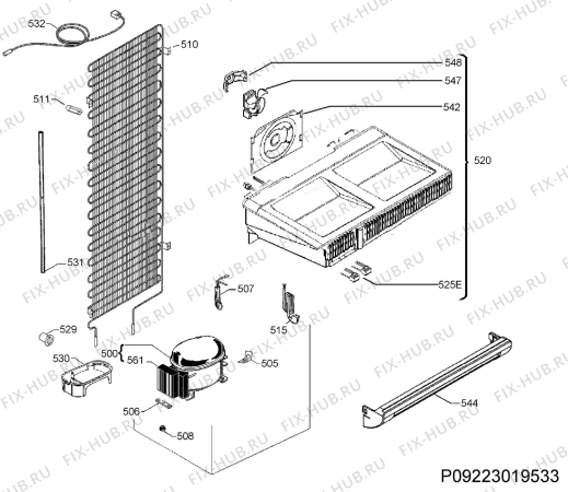 Схема №2 A72710GNX0 с изображением Блок управления для холодильника Aeg 973925052766020