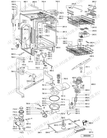 Схема №2 ADG 6550 WH с изображением Обшивка для посудомоечной машины Whirlpool 481245371484