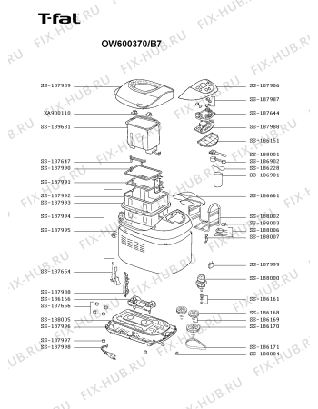 Схема №1 OW600370/B7 с изображением Запчасть для хлебопечки Seb SS-188001