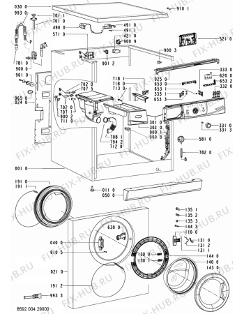 Схема №1 AWO/D 7246 WP с изображением Микромодуль для стиралки Whirlpool 480111104275