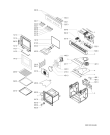 Схема №1 AKZ 615 WH с изображением Дверь (стекло) духовки для плиты (духовки) Whirlpool 481245059377