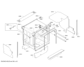 Схема №1 3VH303NA с изображением Передняя панель для электропосудомоечной машины Bosch 00742382