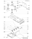 Схема №1 AKM 268/WH с изображением Затычка для плиты (духовки) Whirlpool 481060118731