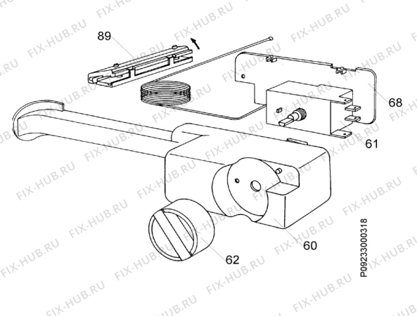 Взрыв-схема холодильника Zanussi ZT25 - Схема узла Electrical equipment 268